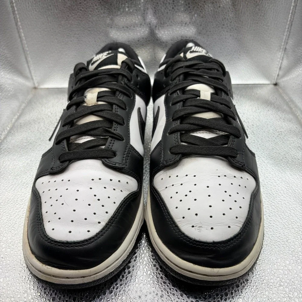Size 9.5 Nike Dunk Low Retro Panda Black White Comfort Sneaker Shoes‎ DD1391-100